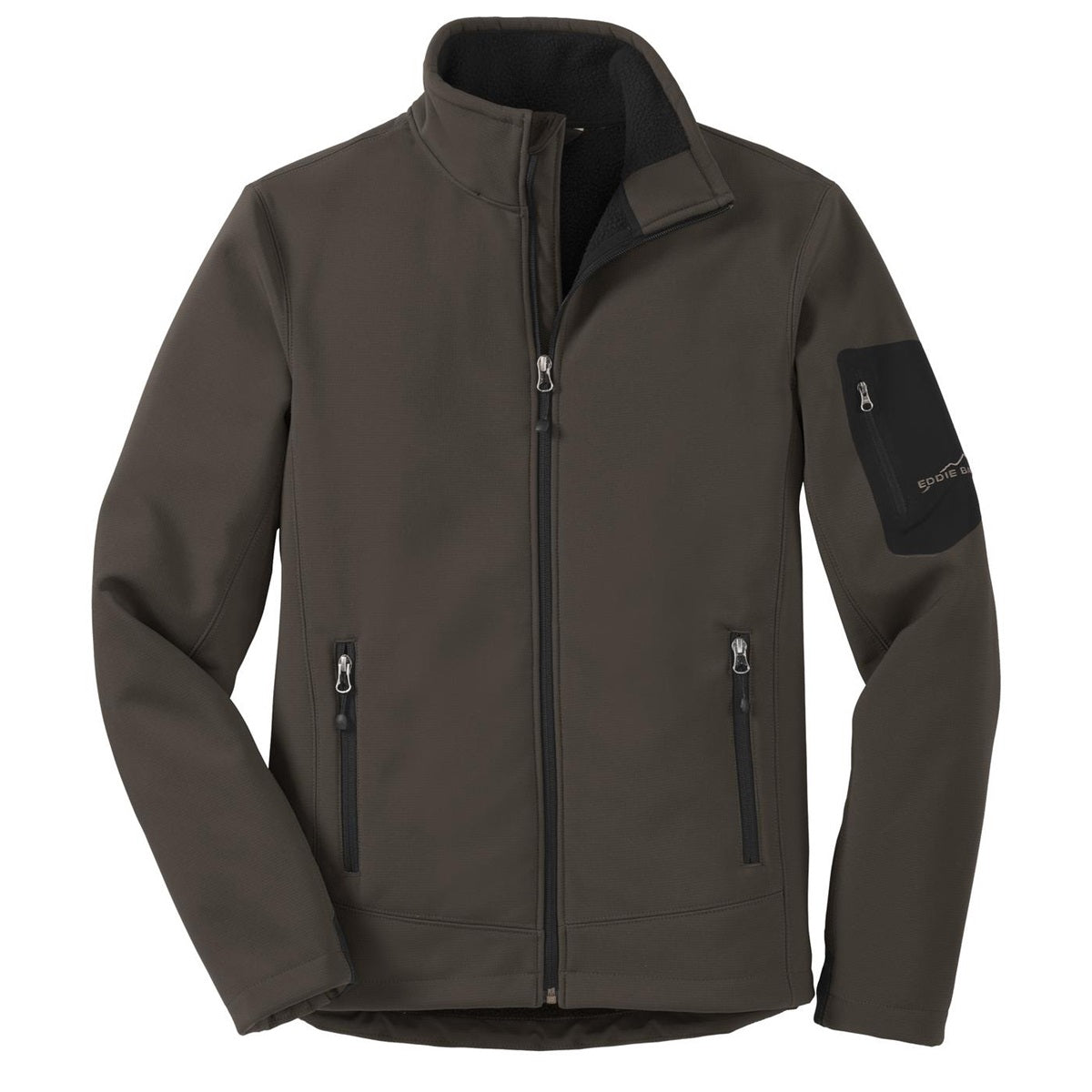 Black Soft Shell Jacket - Eddie Bauer - Ripstop Fabric