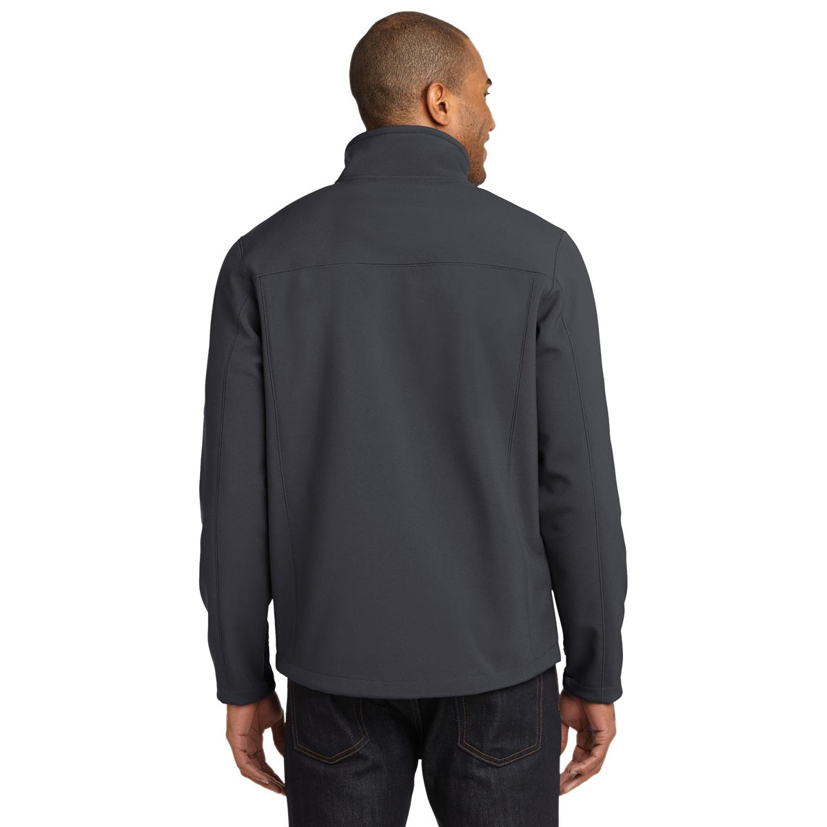 Black Soft Shell Jacket - Eddie Bauer - Ripstop Fabric