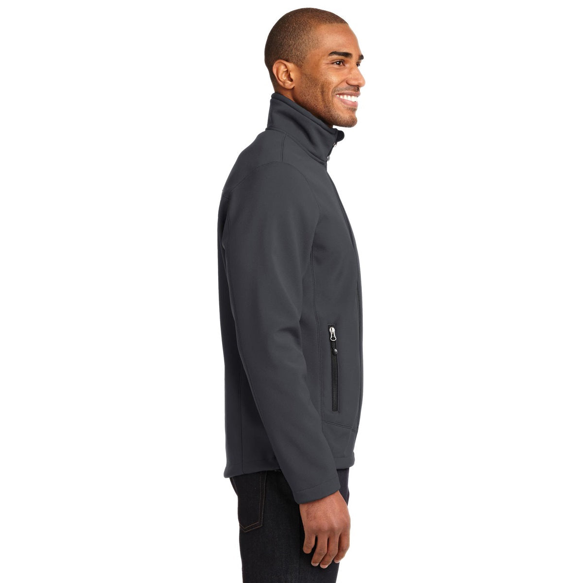 Black Soft Shell Jacket - Eddie Bauer - Ripstop Fabric