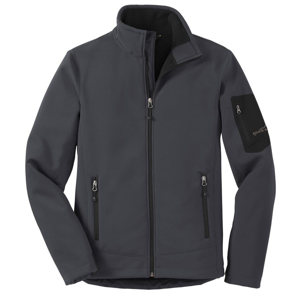 Black Soft Shell Jacket - Eddie Bauer - Ripstop Fabric