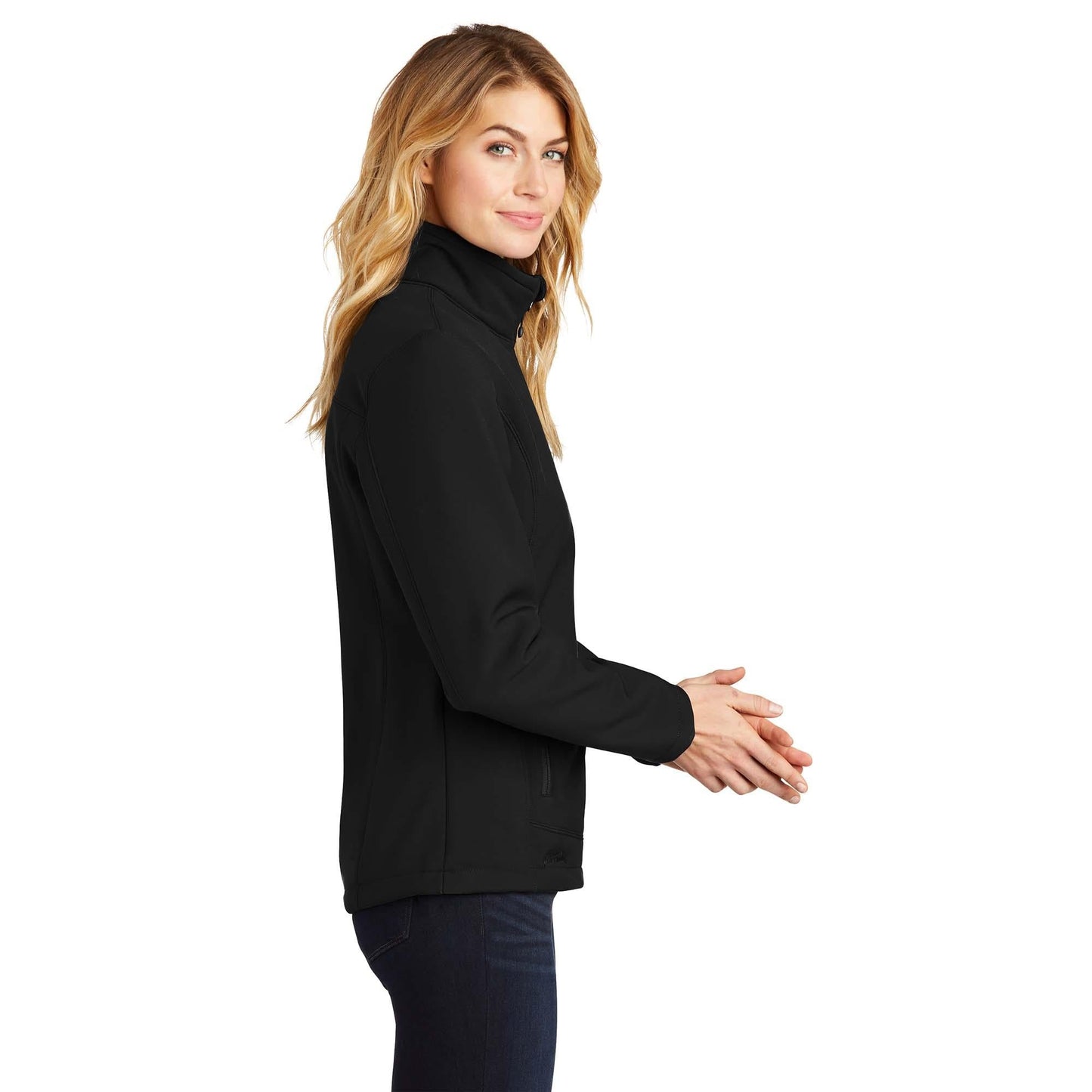 Black/Black Jacket - Eddie Bauer - Rugged Soft Shell