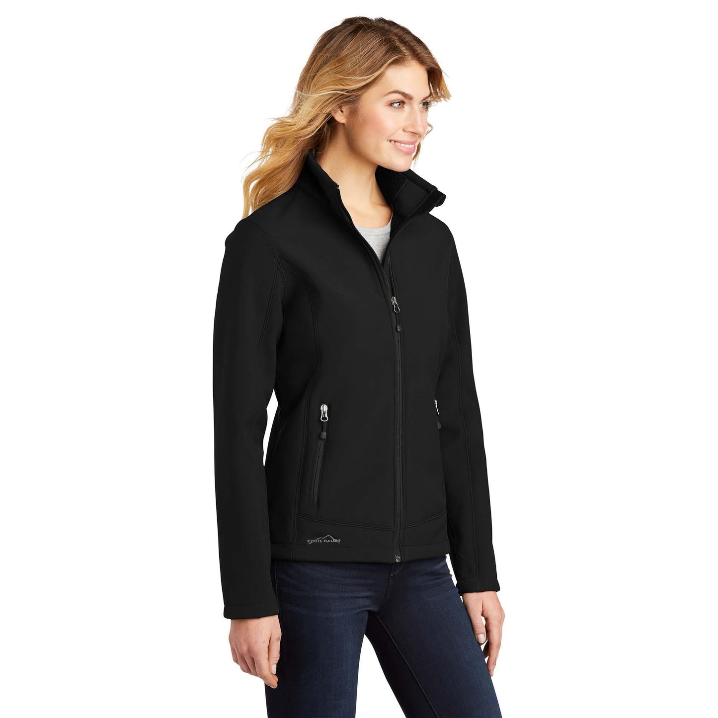 Black/Black Jacket - Eddie Bauer - Rugged Soft Shell