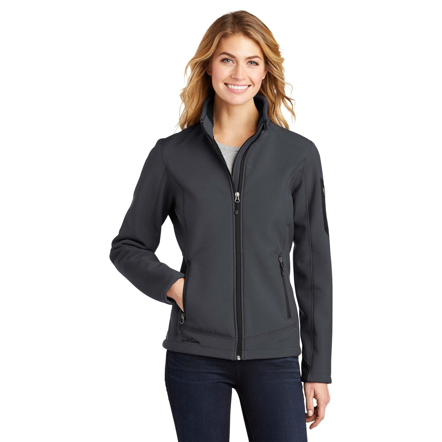 Black/Black Jacket - Eddie Bauer - Rugged Soft Shell