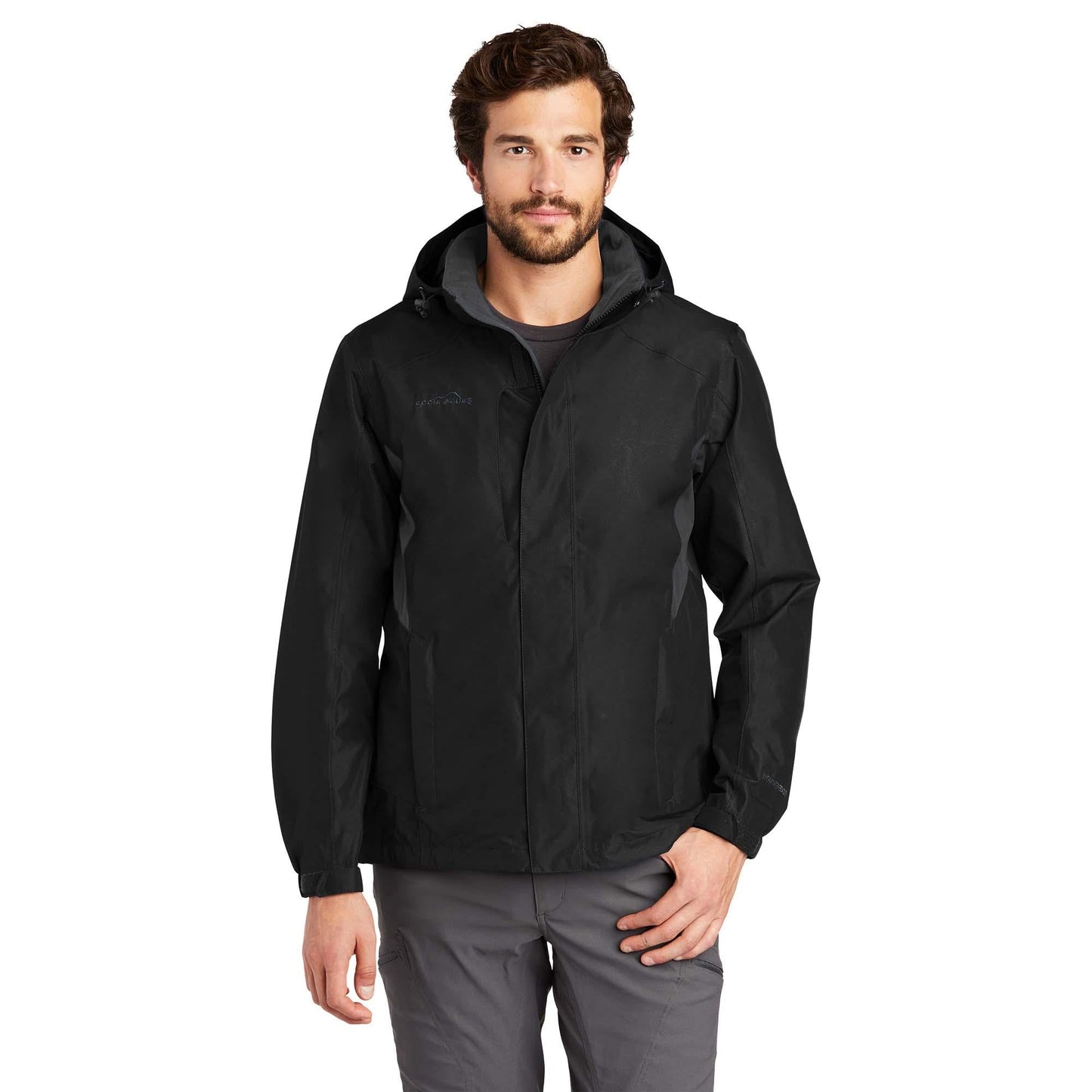 Black/Steel Grey Jacket - Eddie Bauer - Waterproof Design