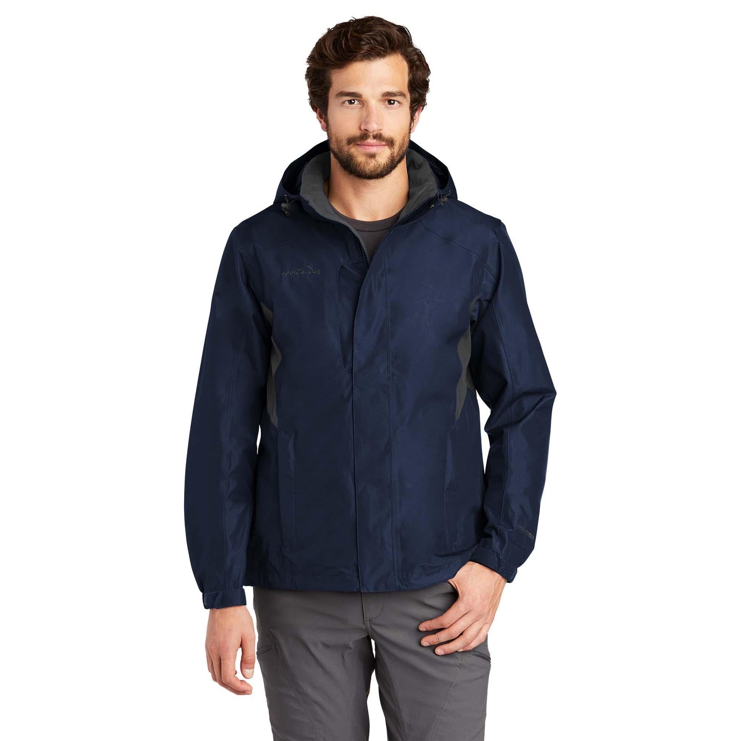 Black/Steel Grey Jacket - Eddie Bauer - Waterproof Design