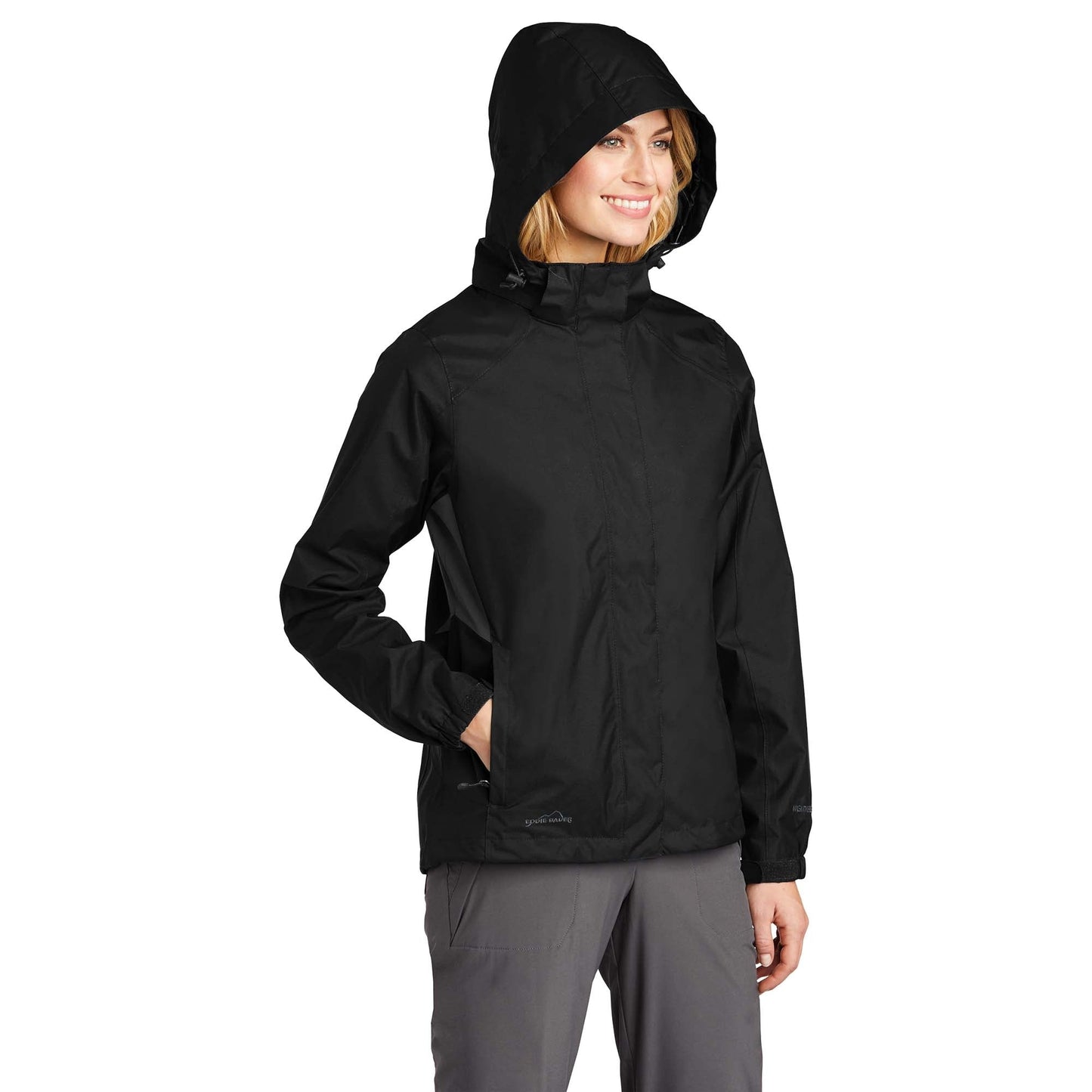 Black/Steel Grey Jacket - Eddie Bauer - Waterproof Design