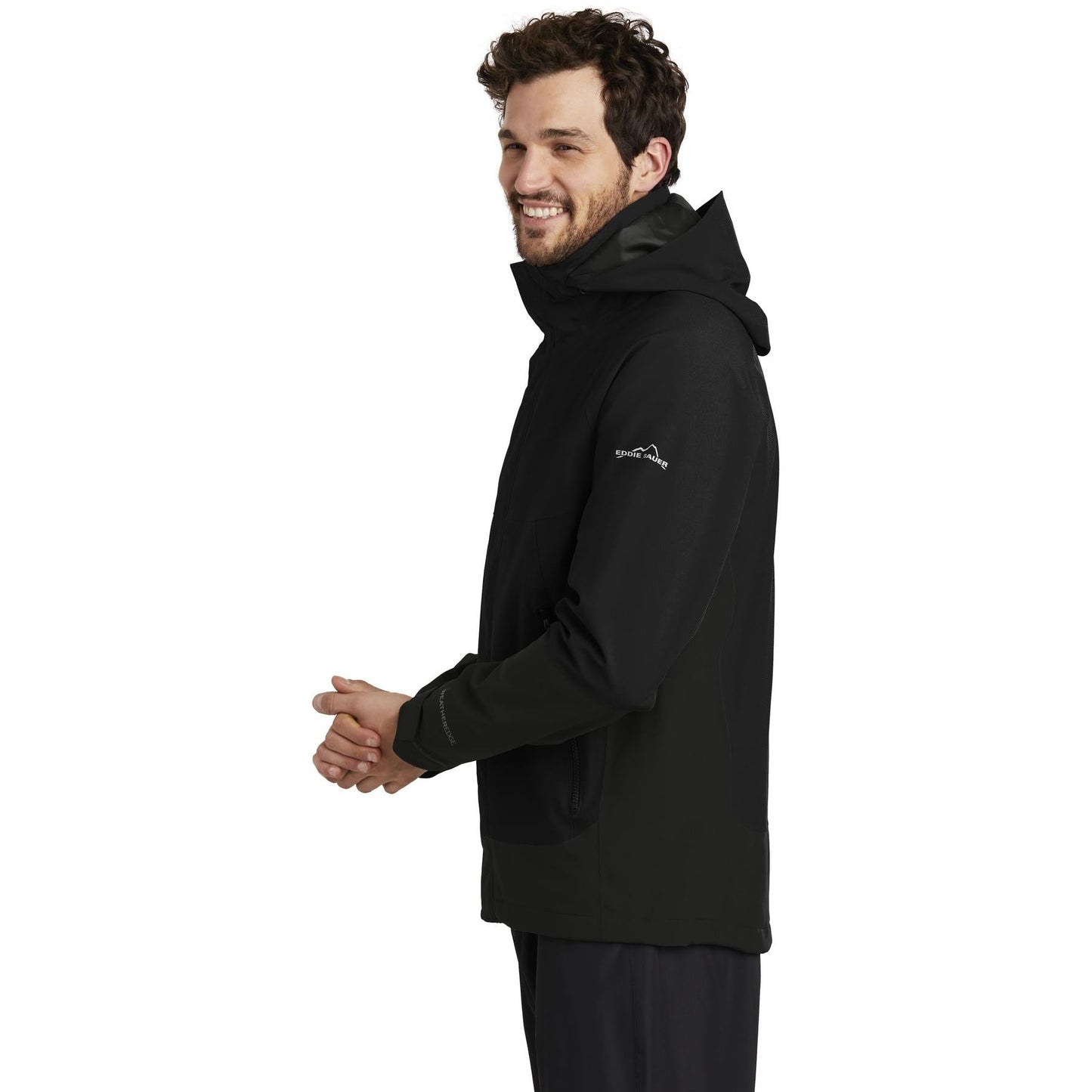 Black Waterproof Jacket - Eddie Bauer - WeatherEdge Tech