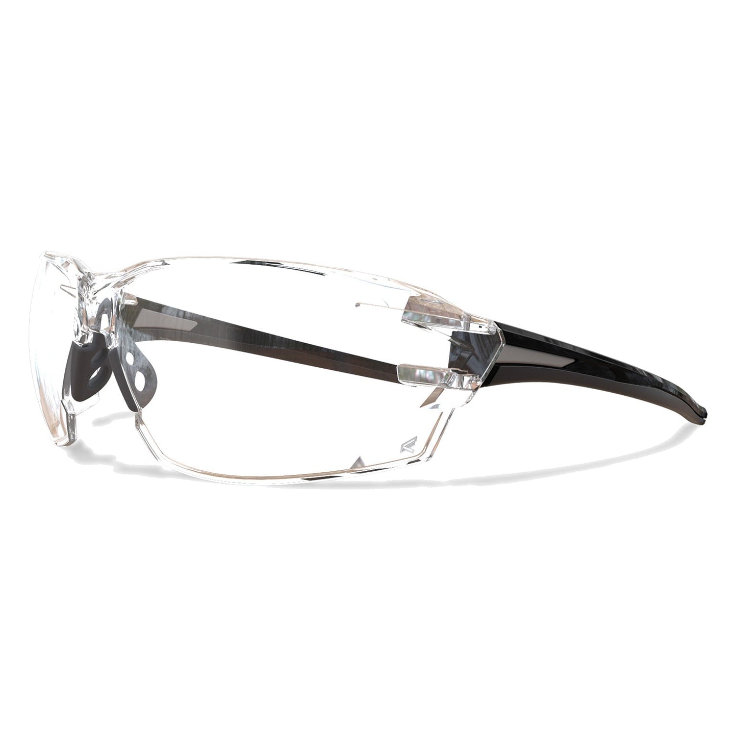 Clear Lens Glasses - Edge - Safety Black Frame