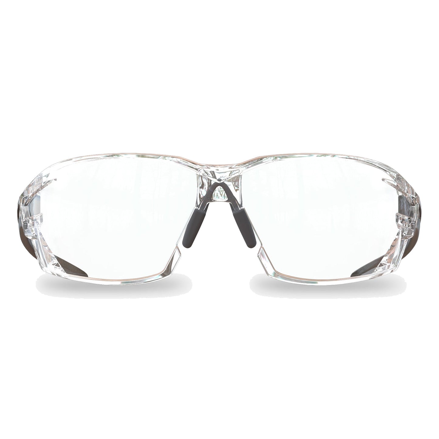 Clear Lens Glasses - Edge - Safety Black Frame