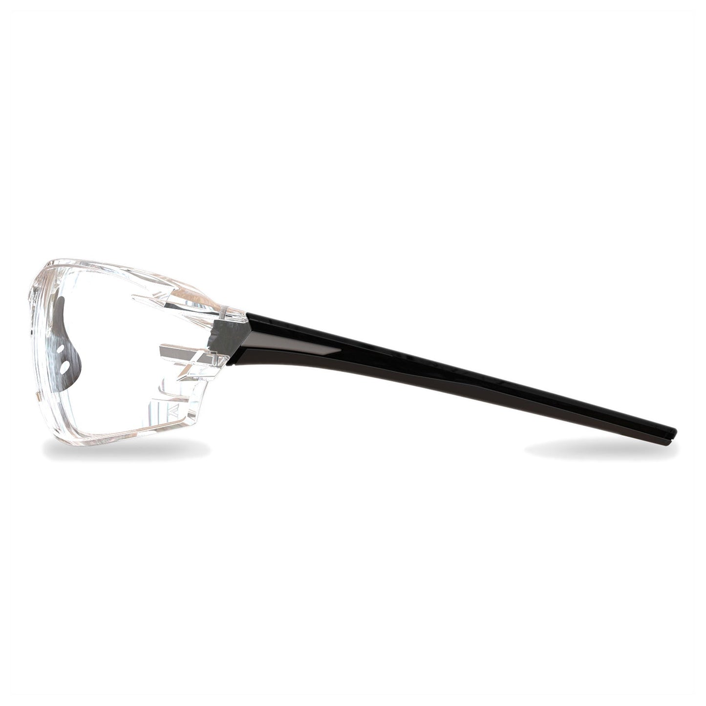 Clear Lens Glasses - Edge - Safety Black Frame