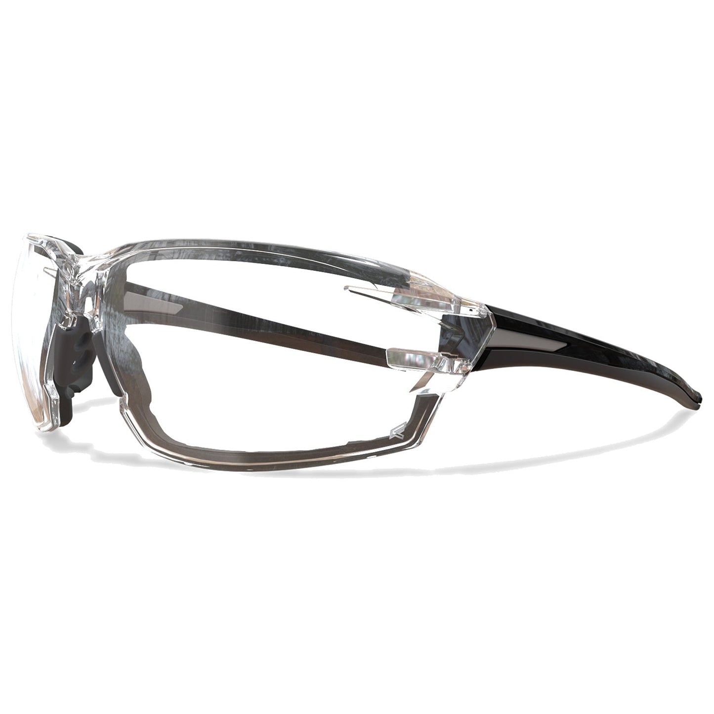Clear Lens Glasses - Edge - Safety Black Frame