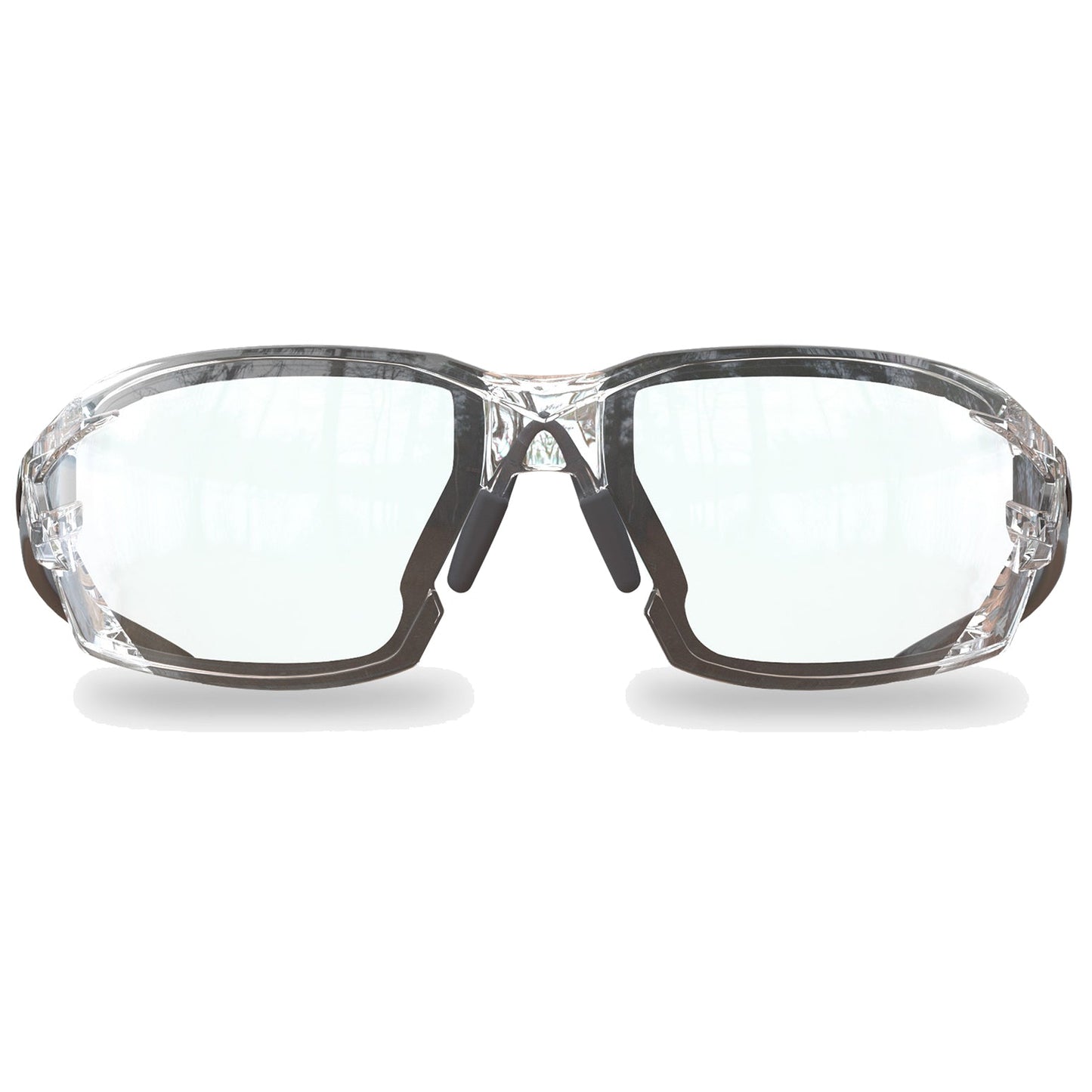 Clear Lens Glasses - Edge - Safety Black Frame