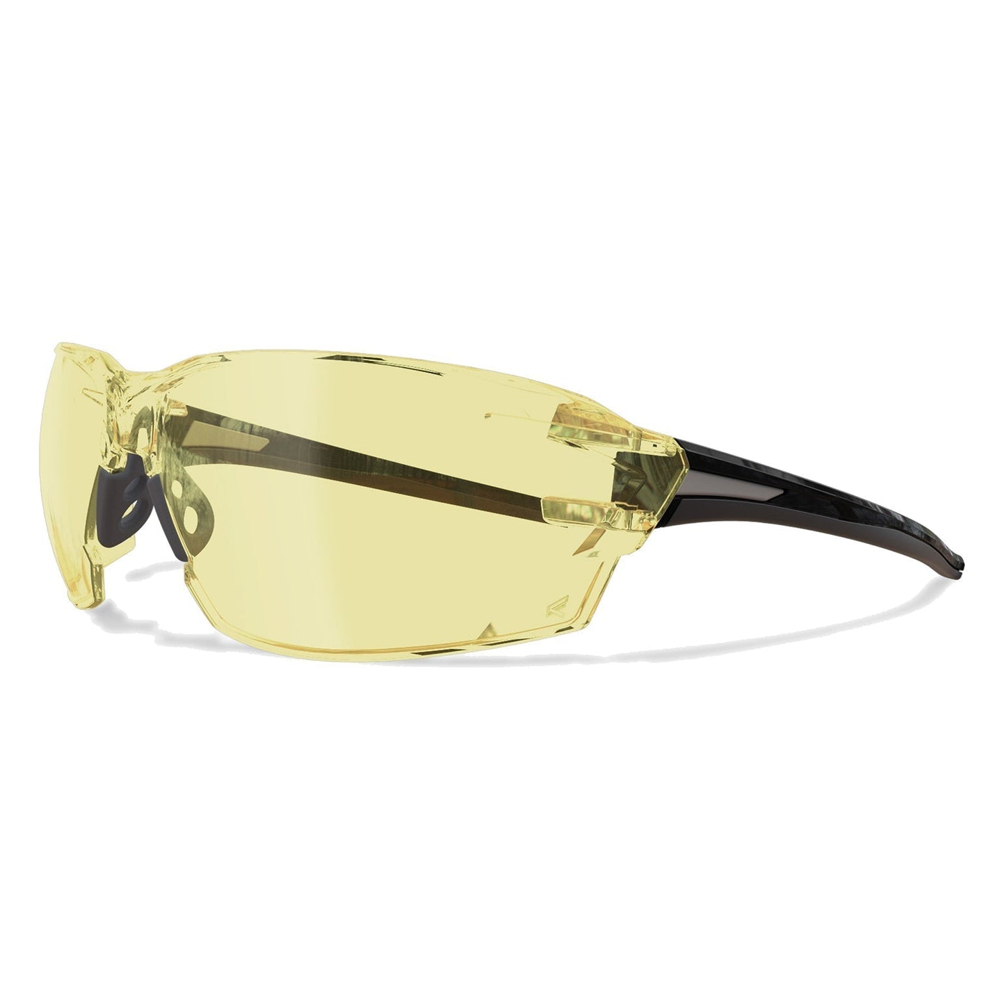 Clear Lens Glasses - Edge - Safety Black Frame