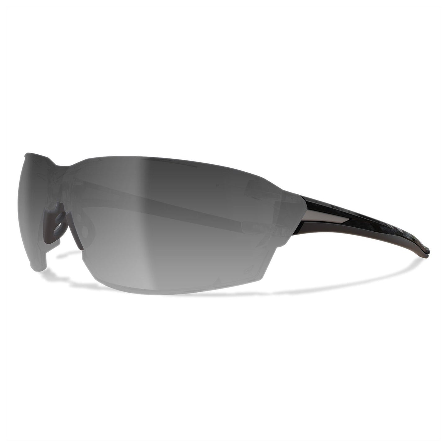 Clear Lens Glasses - Edge - Safety Black Frame