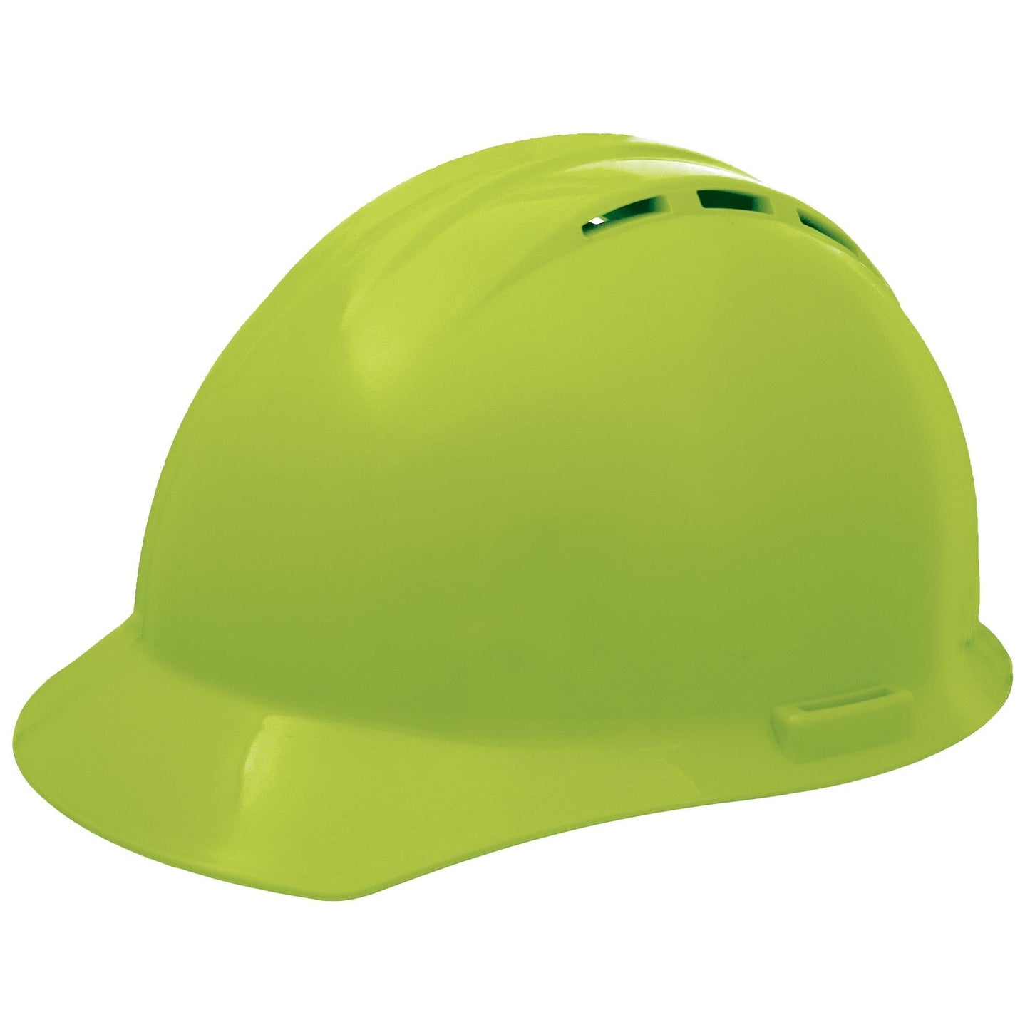 Hi-Viz Lime Hard Hats - ERB by Delta Plus - Vented Design