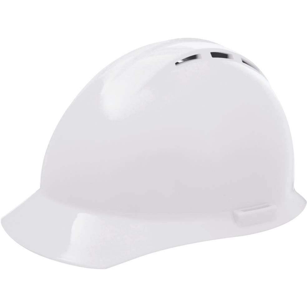 Hi-Viz Lime Hard Hats - ERB by Delta Plus - Vented Design