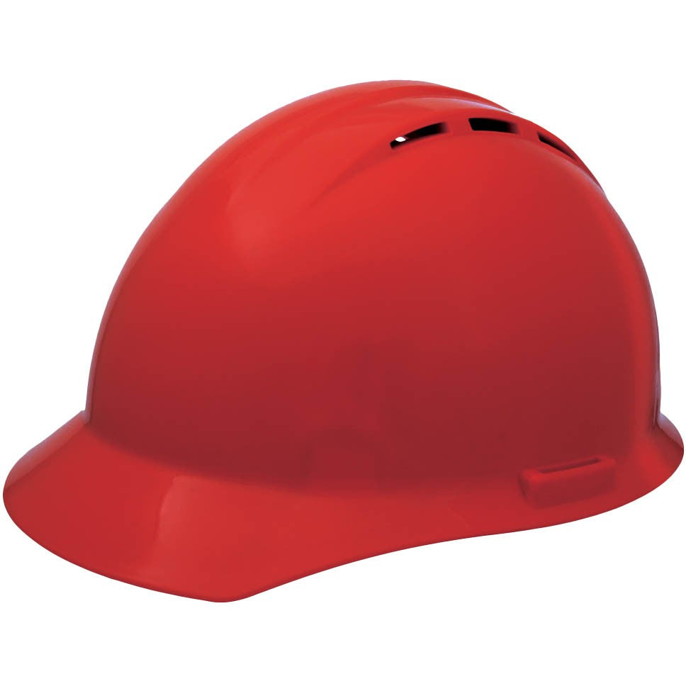 Hi-Viz Lime Hard Hats - ERB by Delta Plus - Vented Design