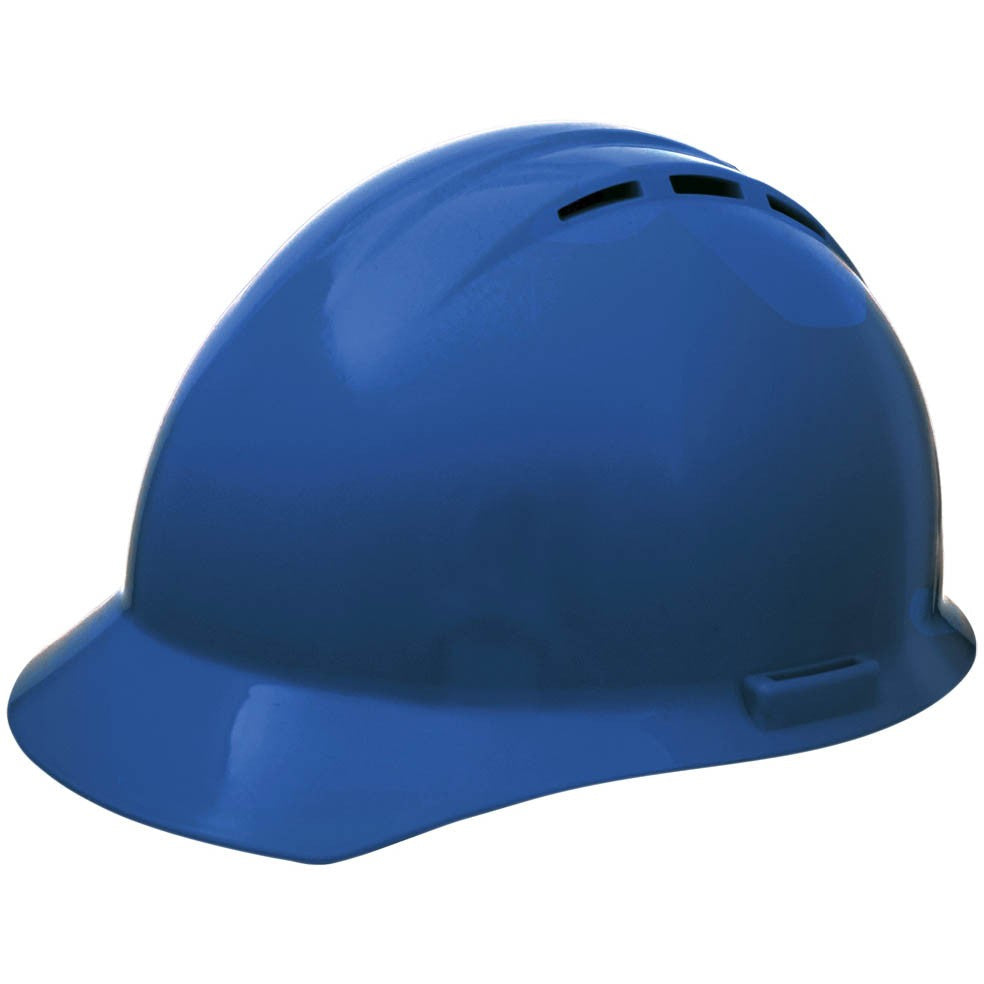 Hi-Viz Lime Hard Hats - ERB by Delta Plus - Vented Design