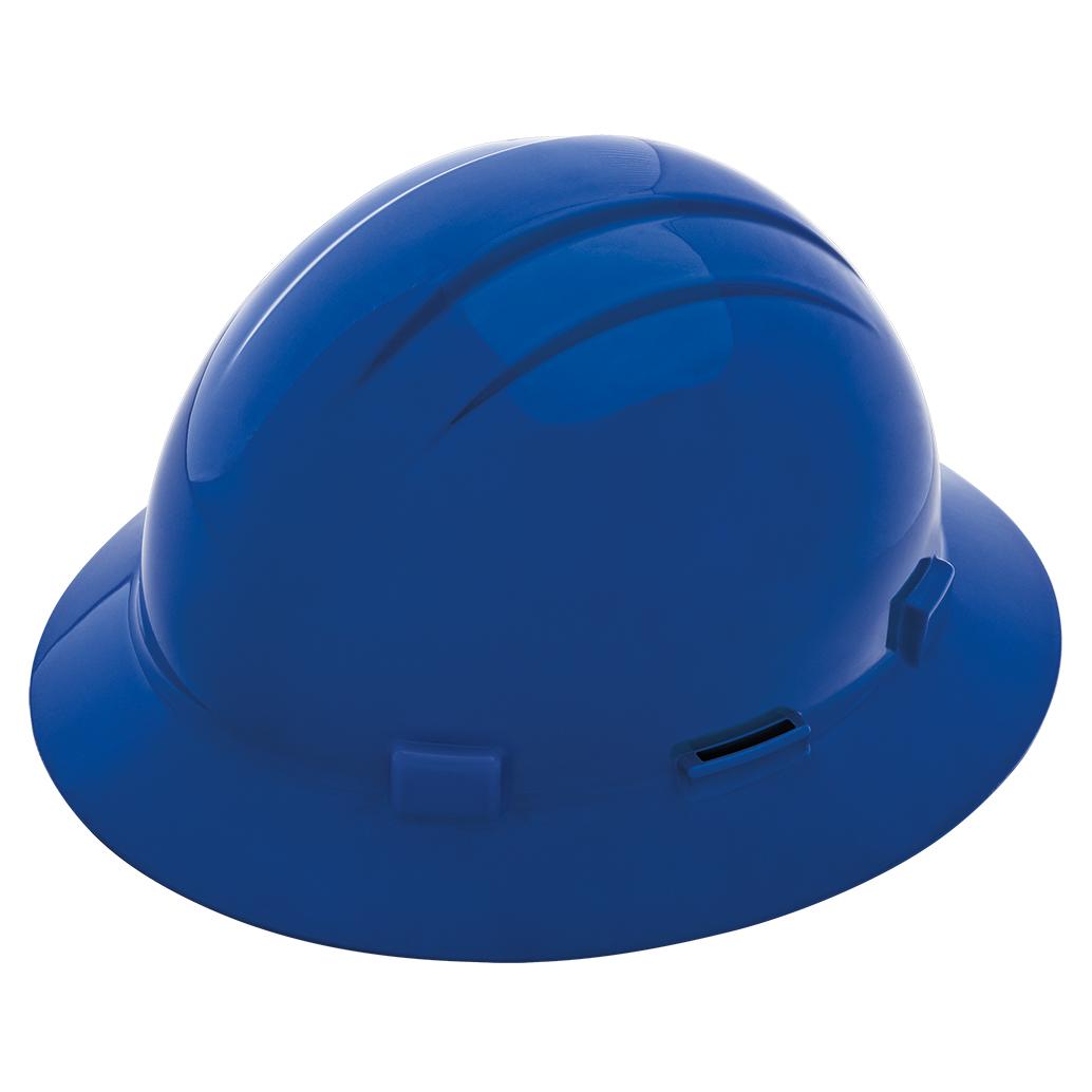White Hard Hats - ERB - Slotted Full Brim Design