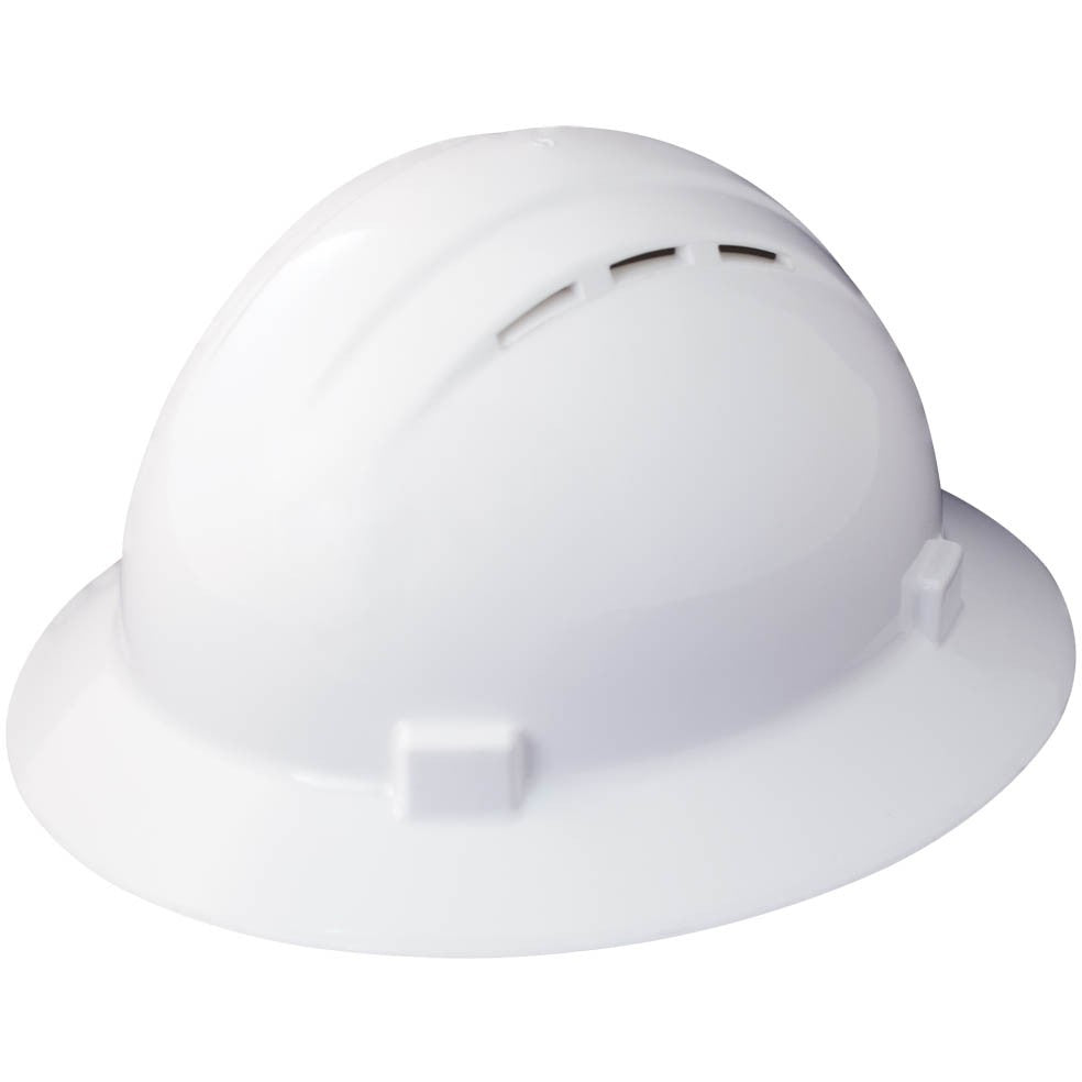 Hi-Viz Lime Hard Hats - ERB - Vented, Comfortable Fit