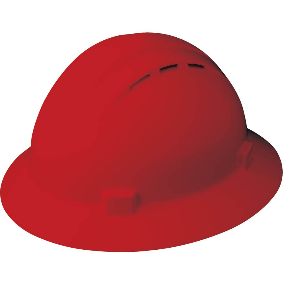 Hi-Viz Lime Hard Hats - ERB - Vented, Comfortable Fit