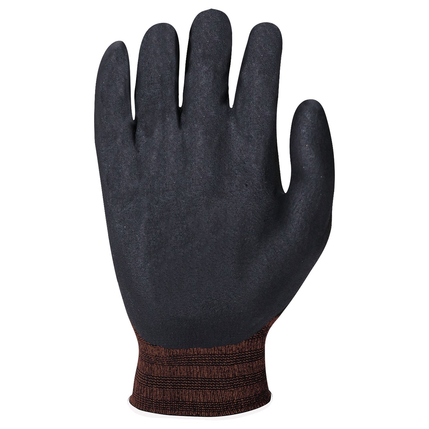 Black String Knit Gloves - ERB by Delta Plus - Comfortable Grip