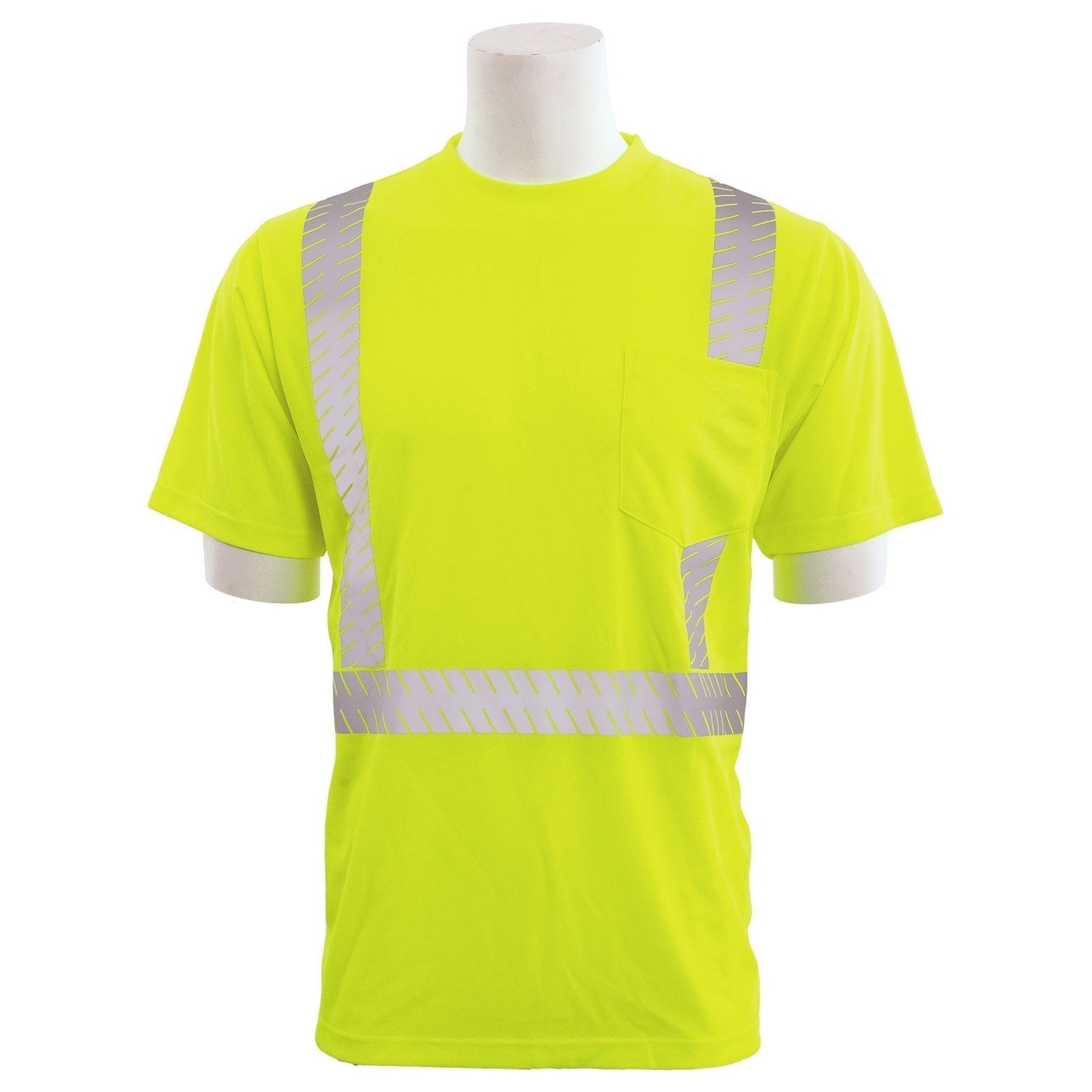 Yellow/Lime Safety Shirt - ERB - Mesh, Moisture-Wicking