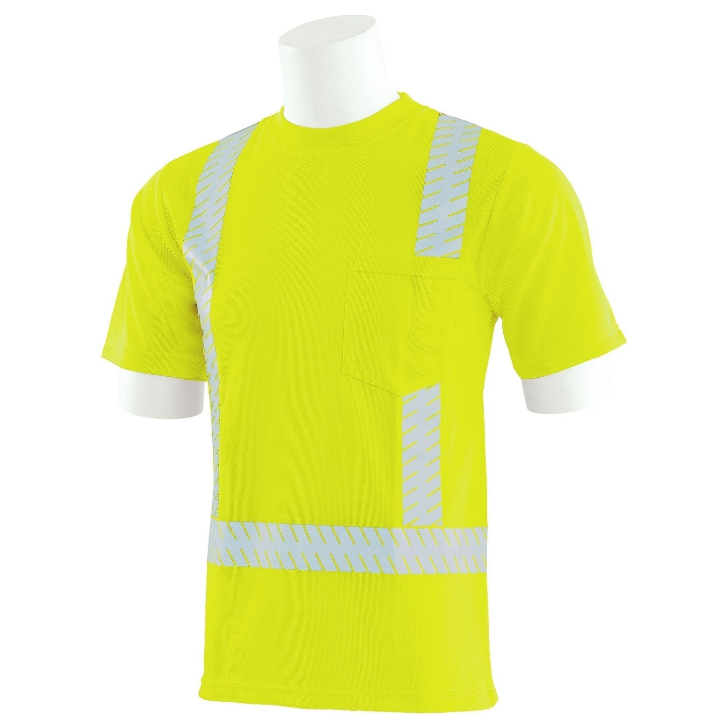 Yellow/Lime Safety Shirt - ERB - Mesh, Moisture-Wicking