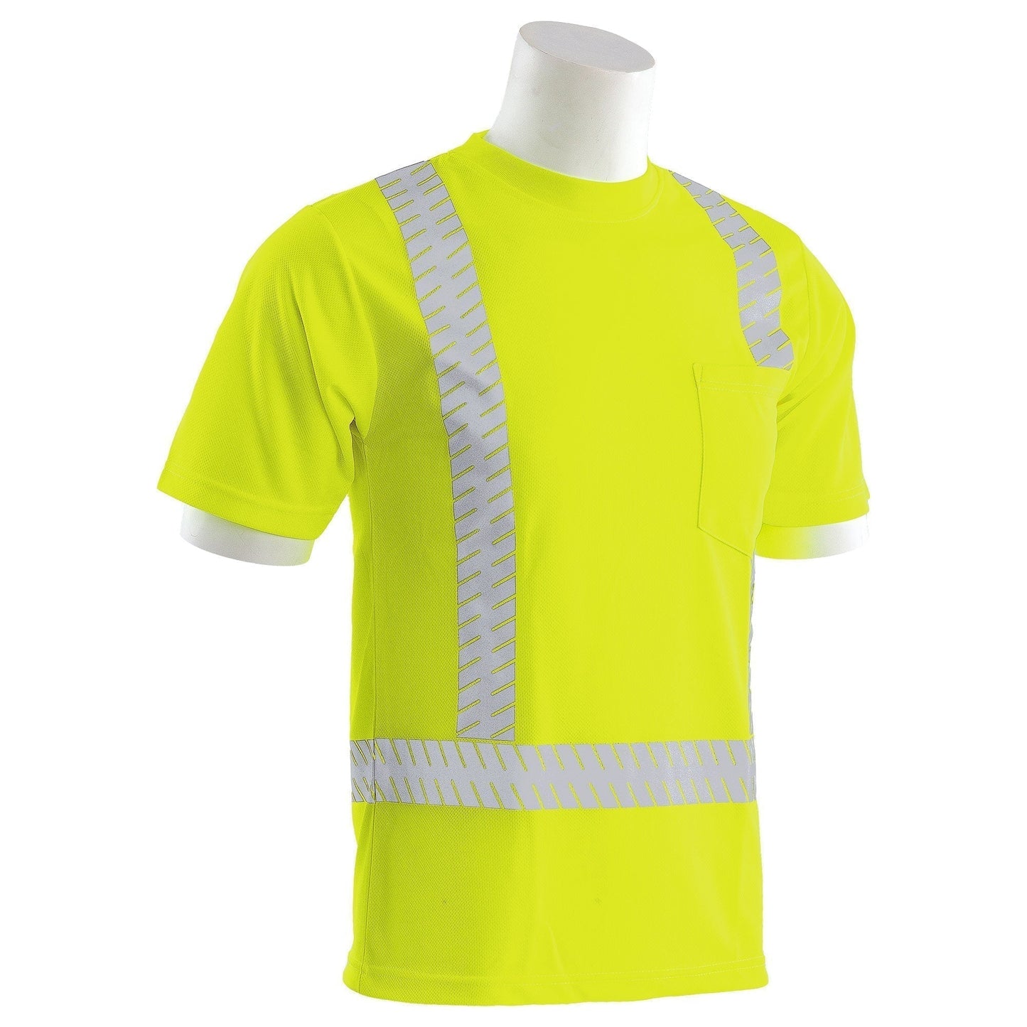 Yellow/Lime Safety Shirt - ERB - Mesh, Moisture-Wicking
