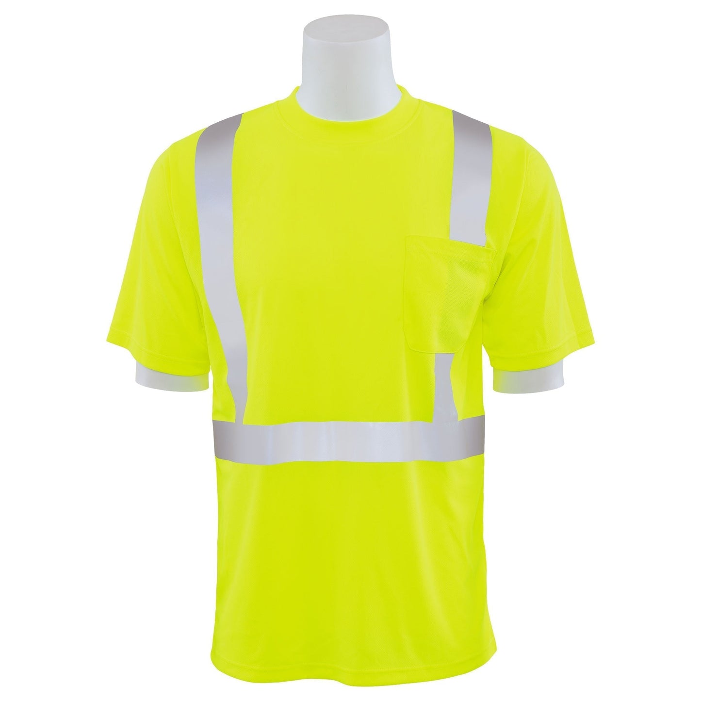 Yellow/Lime Safety Shirt - ERB - Moisture Wicking