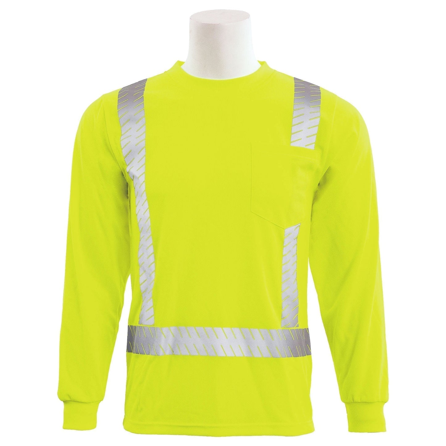 Yellow/Lime Safety Shirts - ERB - Long Sleeve Mesh