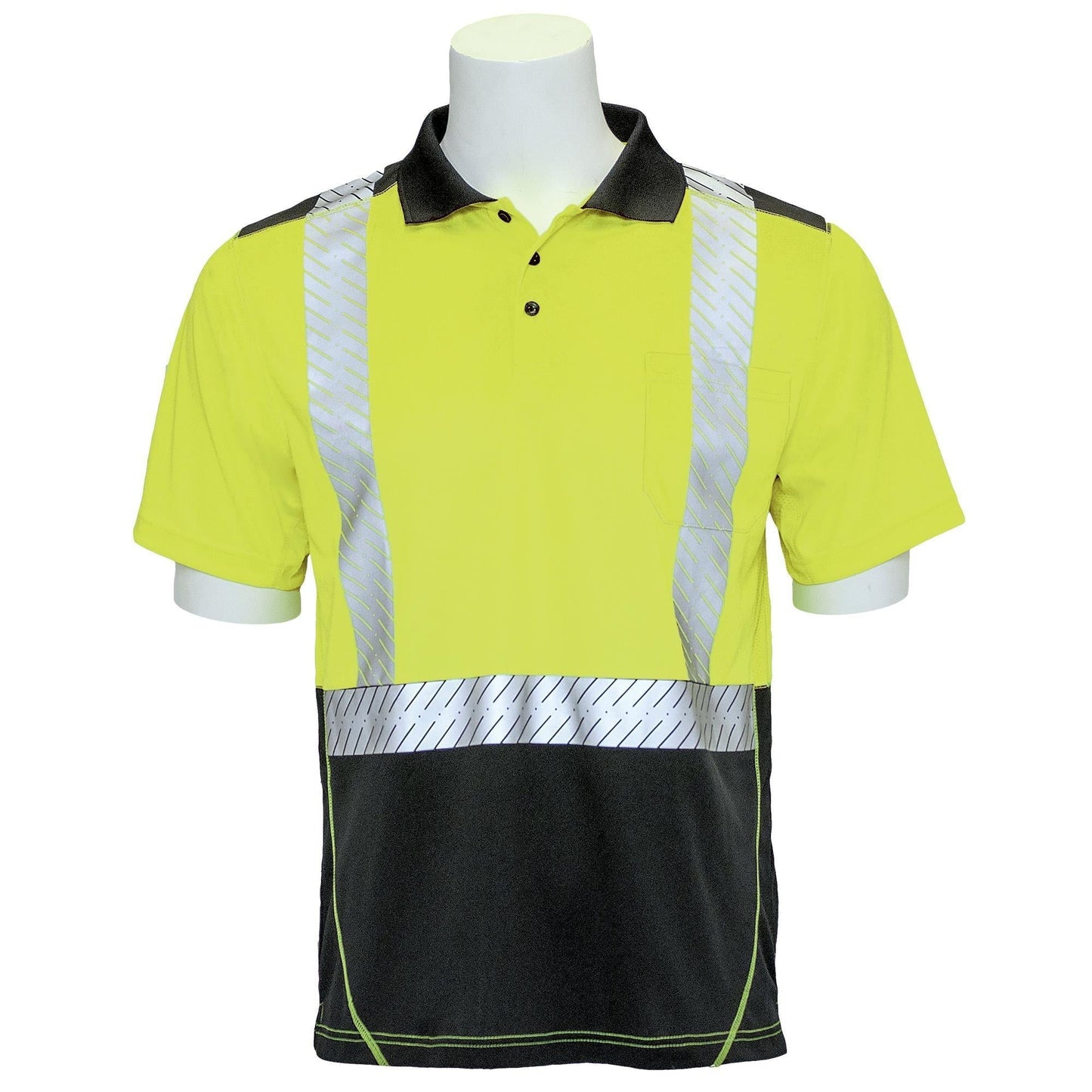Yellow/Lime Safety Shirt - ERB - Short Sleeve Polo
