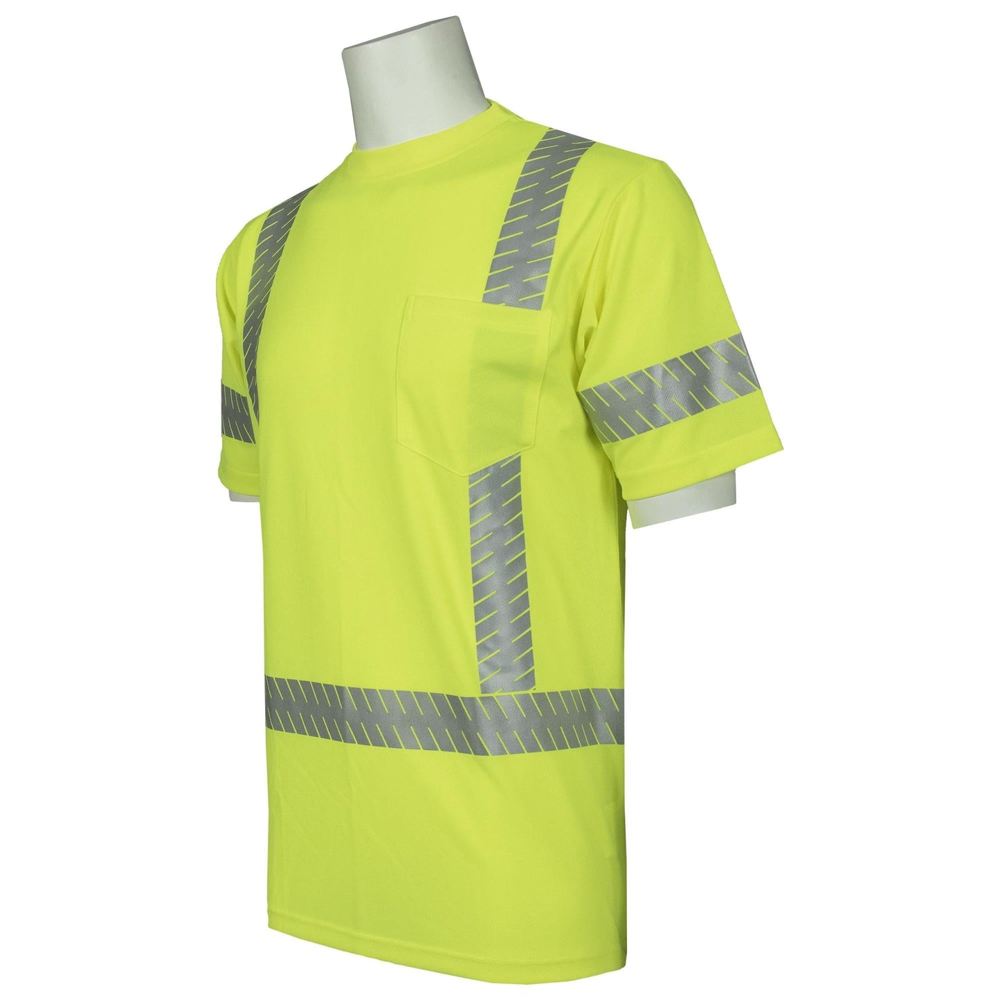 Yellow/Lime Safety Shirt - ERB - Reflective Tape