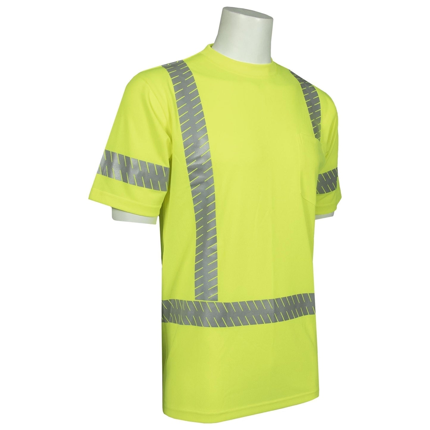Yellow/Lime Safety Shirt - ERB - Reflective Tape