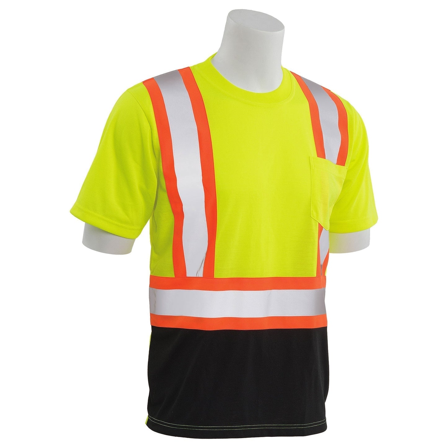 Yellow/Lime Safety Shirt - ERB - Moisture Wicking