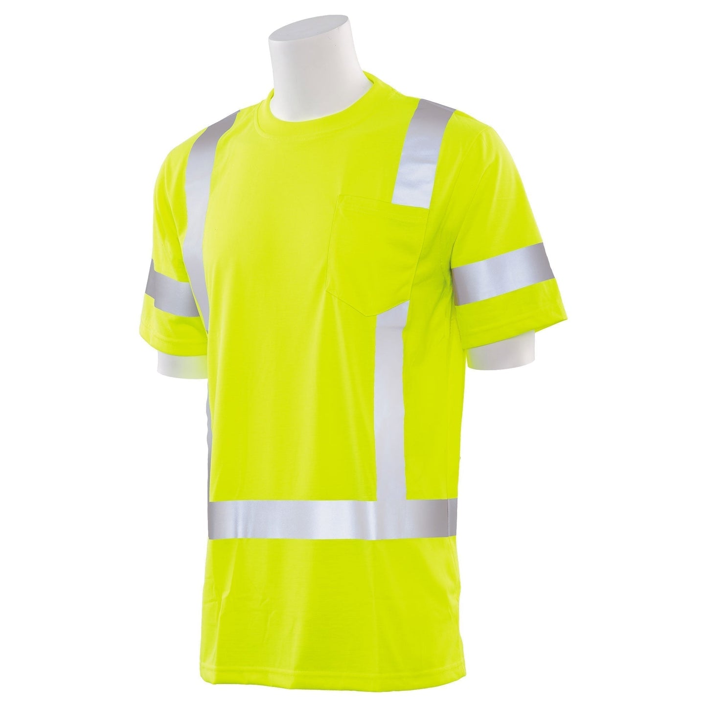 Yellow/Lime Safety Shirt - ERB - Reflective Trim