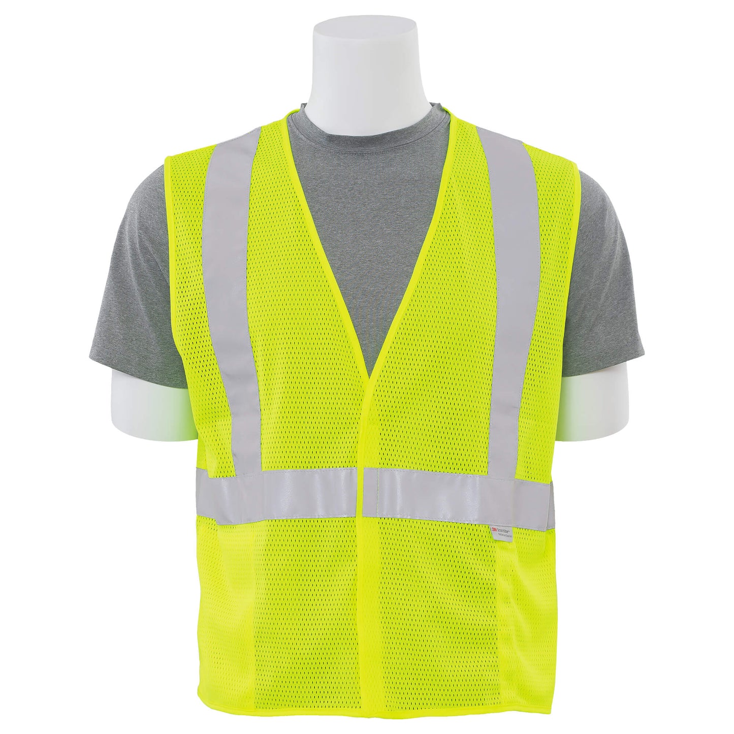 Yellow/Lime Safety Vest - ERB - Reflective Mesh