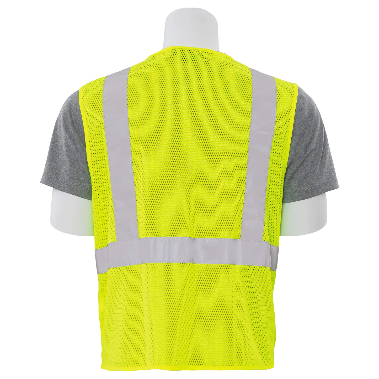 Yellow/Lime Safety Vest - ERB - Reflective Mesh