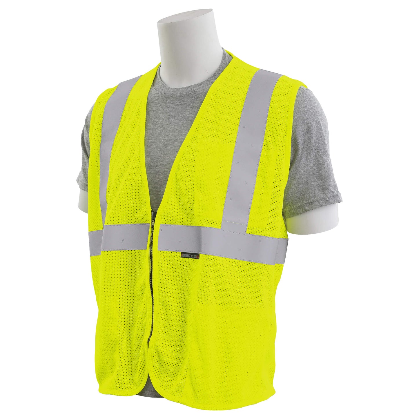 Yellow/Lime Safety Vests - ERB - Flame Resistant Mesh
