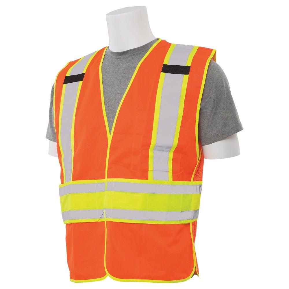 Yellow/Lime Safety Vests - ERB - Mesh Two-Tone Design