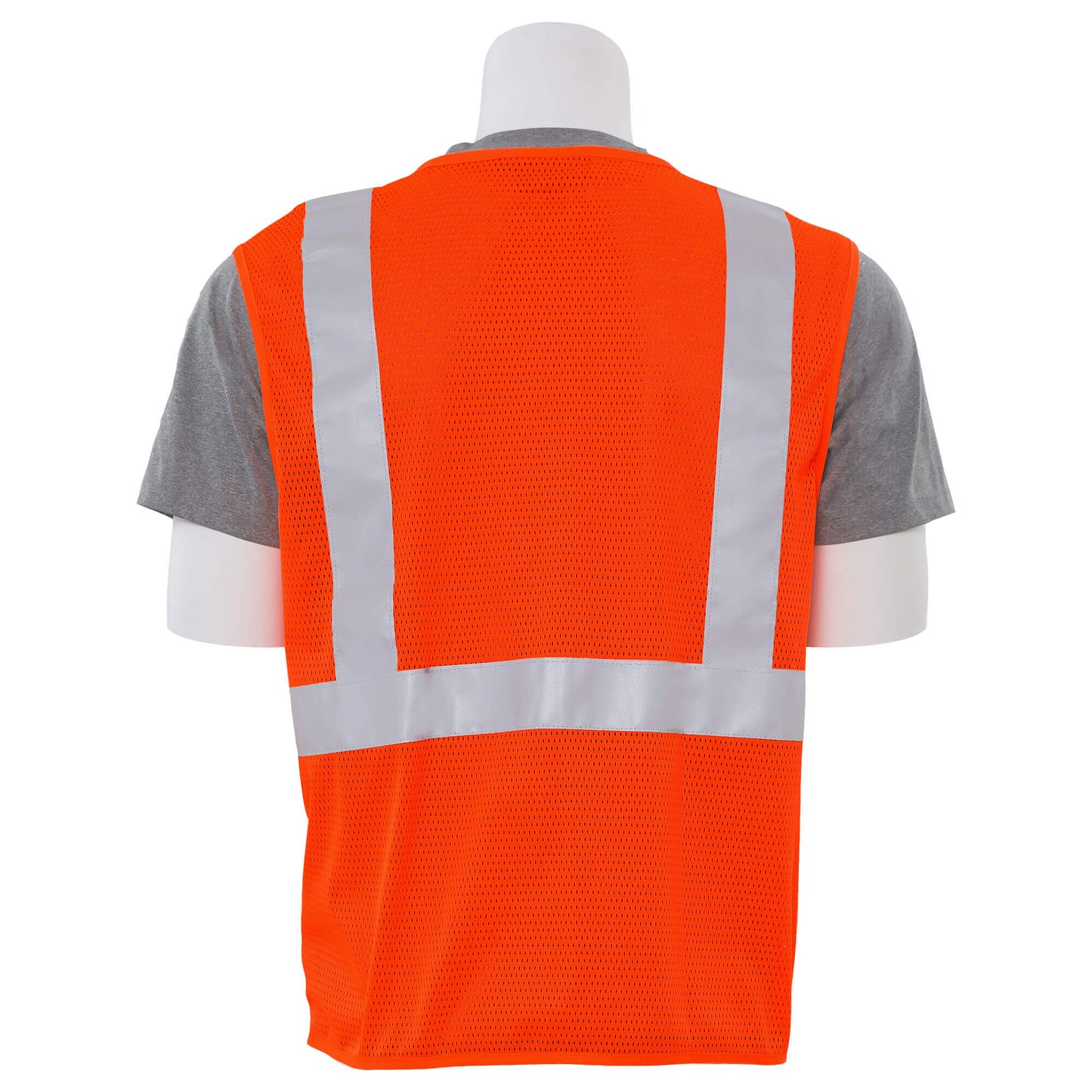 Yellow/Lime Safety Vest - ERB - Mesh Zipper Design
