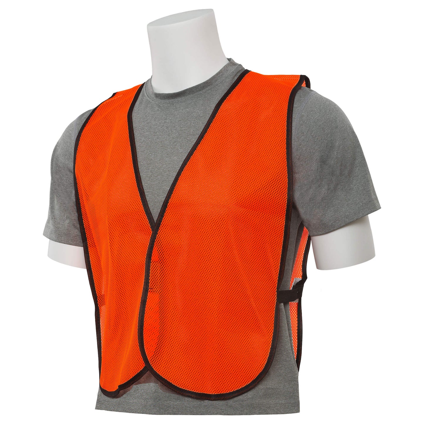 Orange Safety Vests - ERB - Lightweight Mesh Design