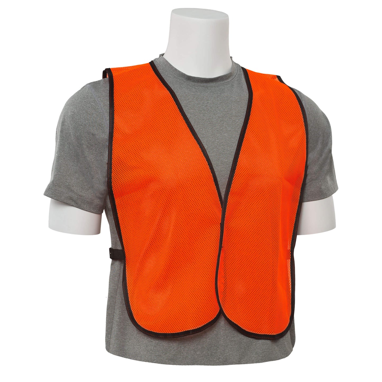 Orange Safety Vests - ERB - Lightweight Mesh Design