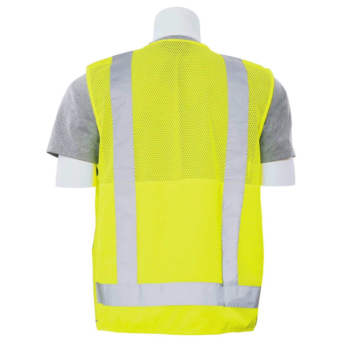 Yellow/Lime Safety Vest - ERB - Zipper Closure