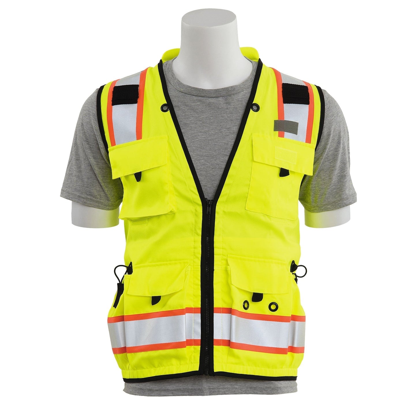 Yellow/Lime Safety Vests - ERB - Padded Comfort Collar