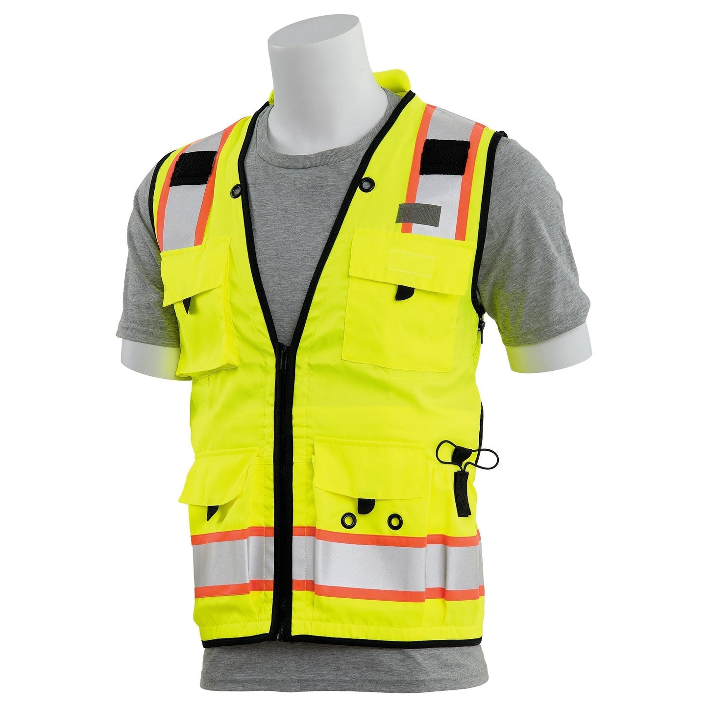 Yellow/Lime Safety Vests - ERB - Padded Comfort Collar