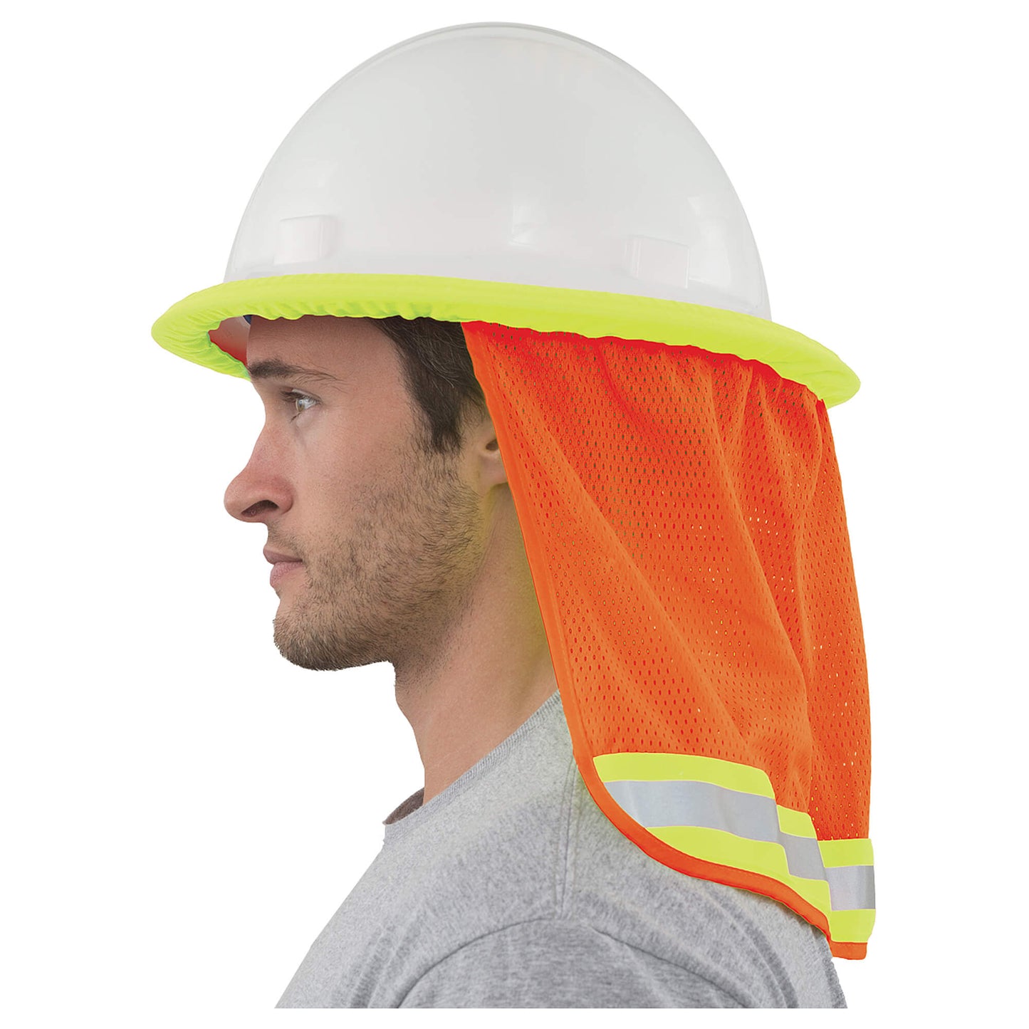 Yellow/Lime Neck Shades - ERB by Delta Plus - Hi-Viz Mesh