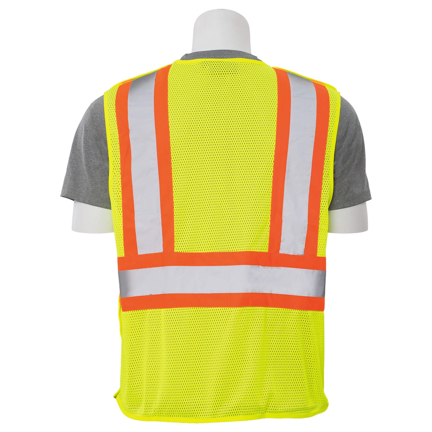 Yellow/Lime Safety Vest - ERB - Breakaway Mesh Design