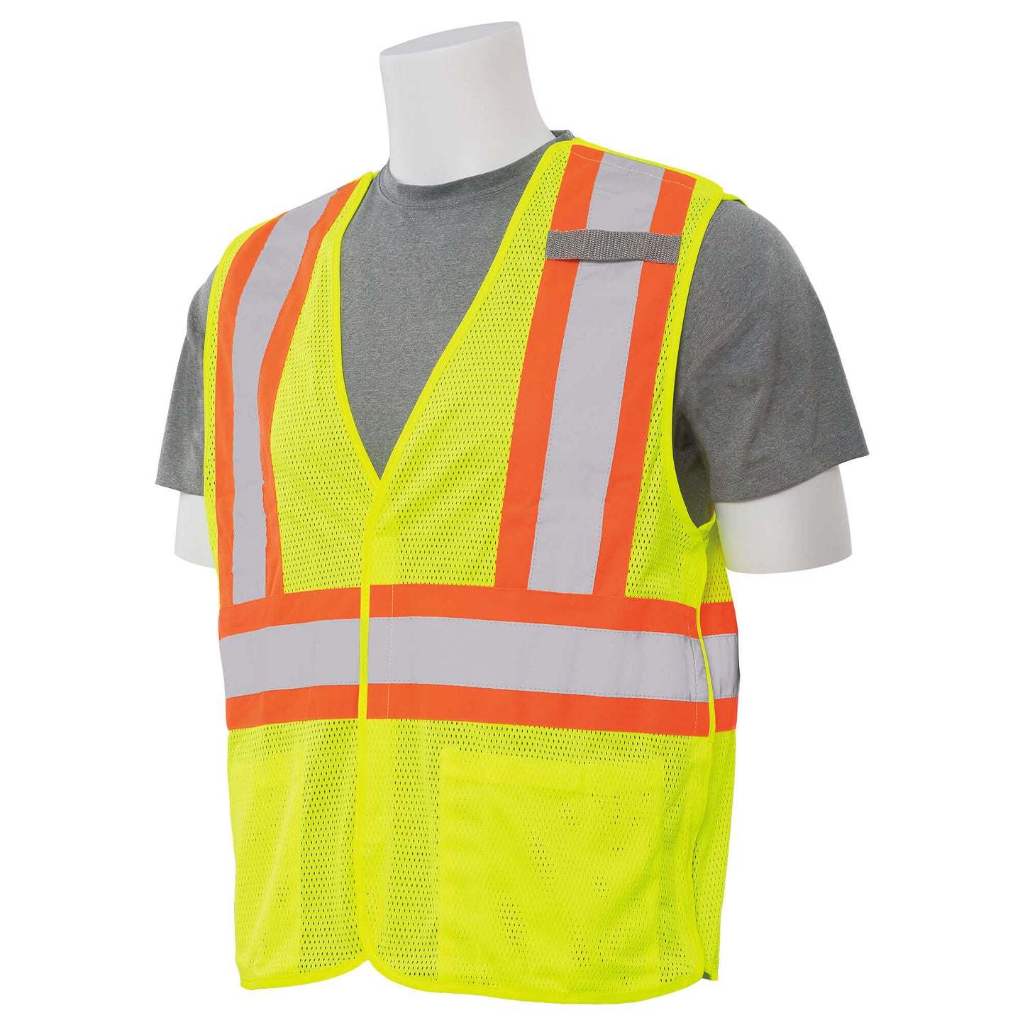 Yellow/Lime Safety Vest - ERB - Breakaway Mesh Design