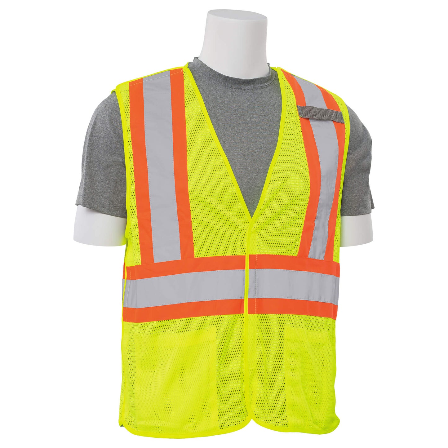 Yellow/Lime Safety Vest - ERB - Breakaway Mesh Design